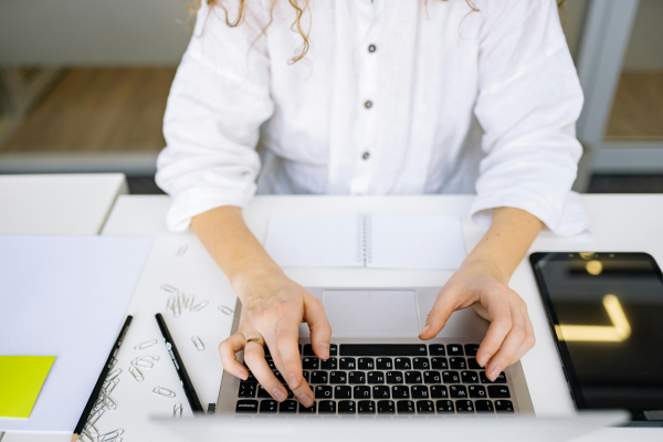 Man at computer because he knows preparation matters in family proceedings